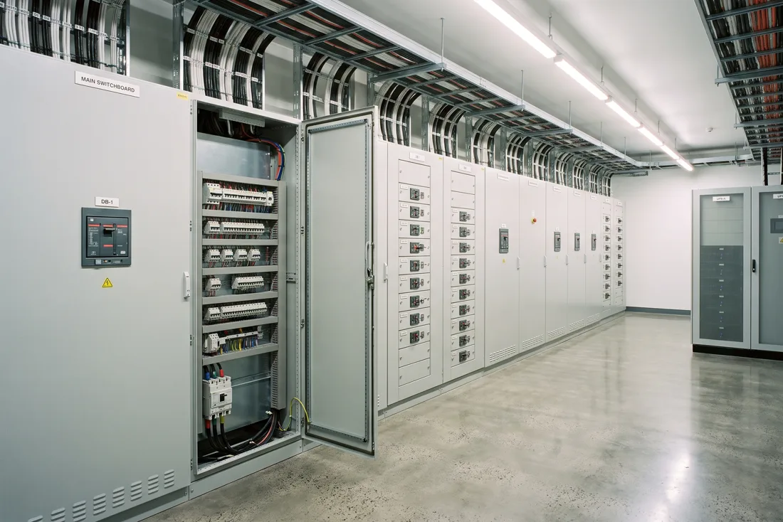 Switchboard being tested during a property maintenance call-out